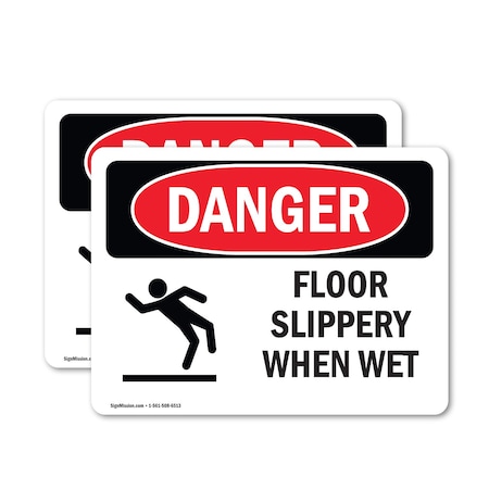 Signmission 12 in Height, 18 in Width, Vinyl Decal, Rectangle OS-2PACK-DS-D-1218-L-1261